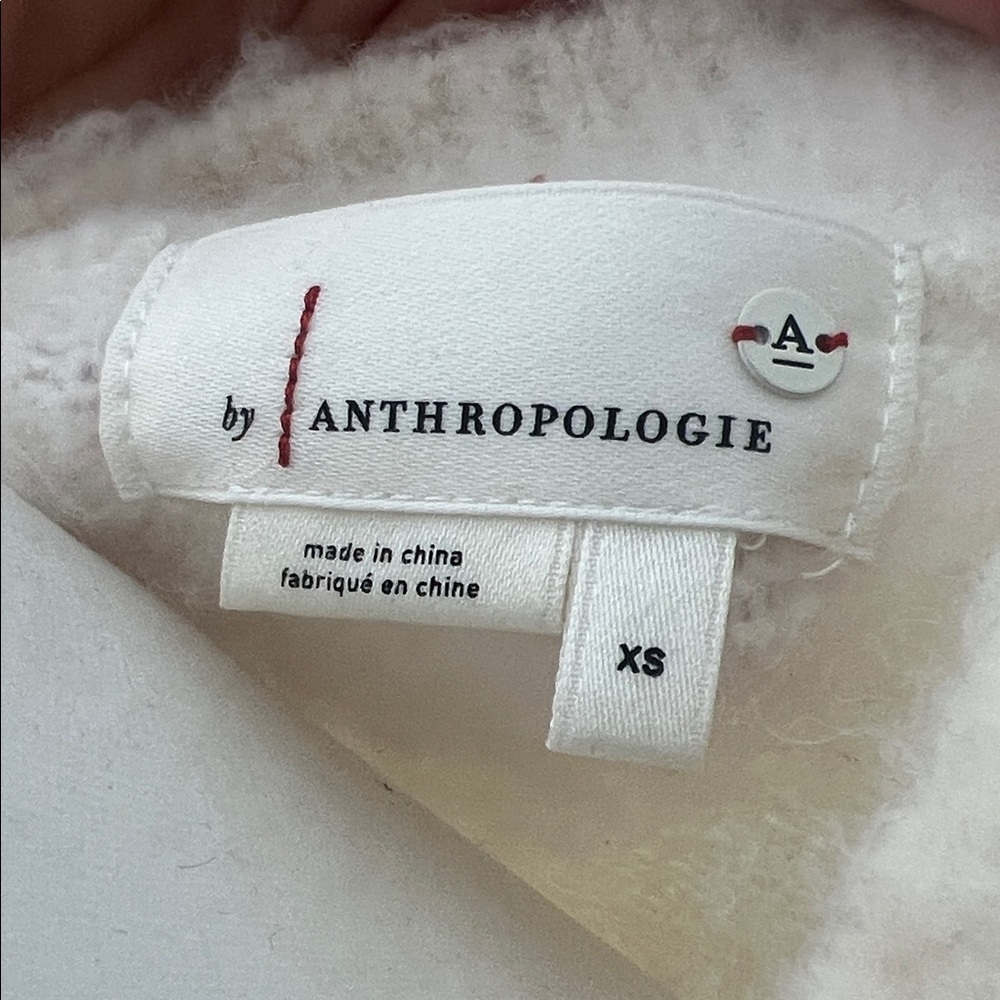 Anthropologie Cream V-Neck Sweater - Picture 2 of 13